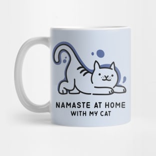 NAMASTE AT HOME WITH MY CAT Mug